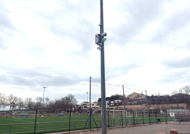 L’Ajuntament de Tàrrega culmina el desplegament de càmeres de videovigilància amb dos nous dispositius al Parc Esportiu