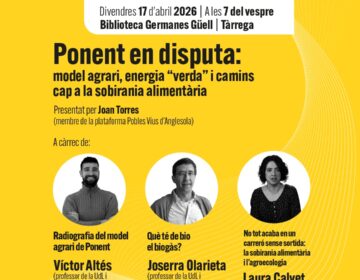 Model agrari, energia verda i camins cap a la sobirania alimentària
