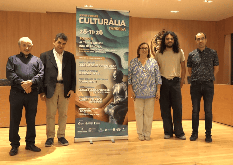 Els Premis Culturàlia de Tàrrega reconeixen cinc trajectòries vinculades a la cultura i el territori